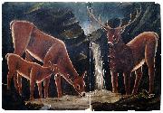 Niko Pirosmanashvili A Family of Deer Germany oil painting artist